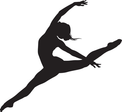 silhouette of a woman doing yoga