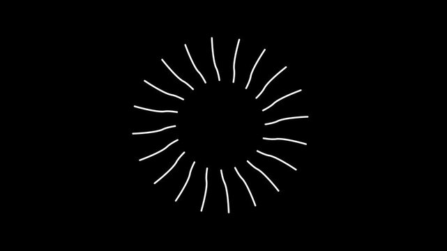 Abstract radiating light bursts on a dark background with subtle motion for celebratory or event themes