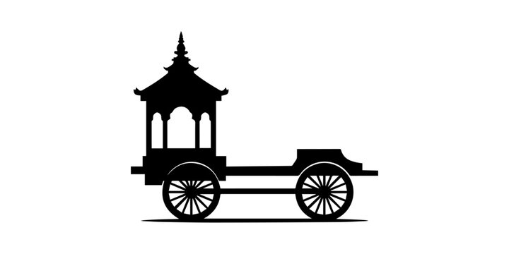 Mane rath hend Black silhouette icon