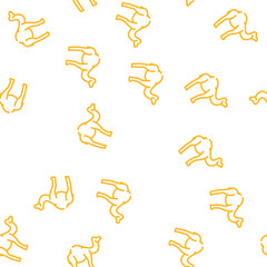 Naklejka premium camel animal vector seamless pattern camel animal sign illustration
