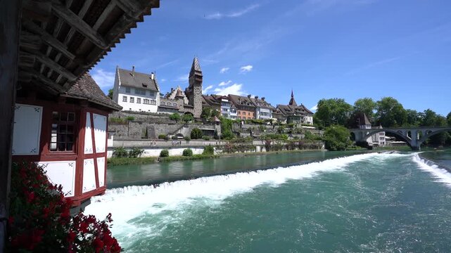 Ausblick &uuml;ber Bremgarten, Schweiz 