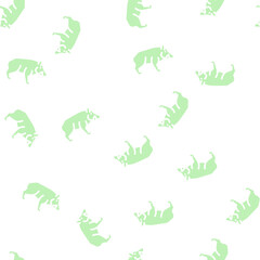Fototapeta premium boar animal glyph vector seamless pattern. boar animal signthin illustration