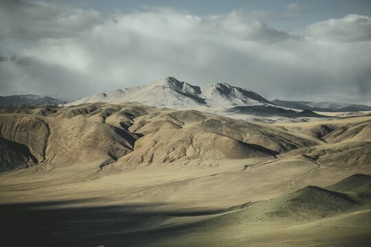 Landscape of Kisil Czar, the Red Mountains, Olgii, Mongolia