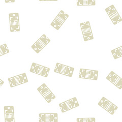 Fototapeta premium barcode scanner application glyph vector seamless pattern. barcode scanner application signthin illustration
