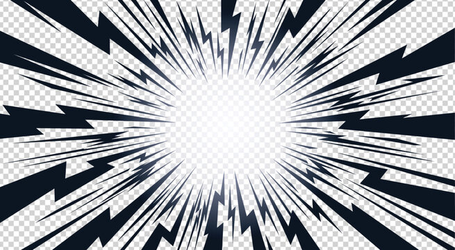 Comic book style speed lines background