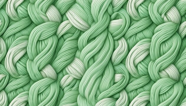 soft green crochet texture background in pastel milk green mutcha tea color flat seamless pattern with fine yarn details simple and minimalistic textile design