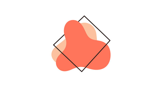 Geometric shapes in a square.