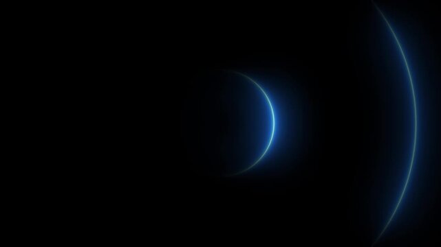 4k spiral radio wave station signal animation on black background. Radio Waves in Circle Form, Radio wave signal and sound wave signal, radar animated. Technology radio waves signal icon animation .