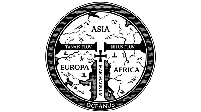 Ancient Map of the Known World.