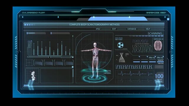 Advanced Digital Human Body Diagnostic Interface for Clinical Analysis