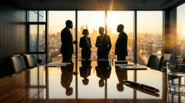 Corporate leaders using governance frameworks to maintain operational consistency and efficiency.