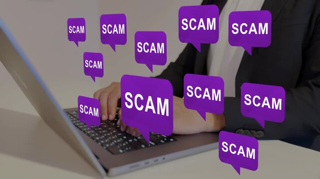 Scam and internet fraud. Malicious posts and fraudulent advertisements on social media.