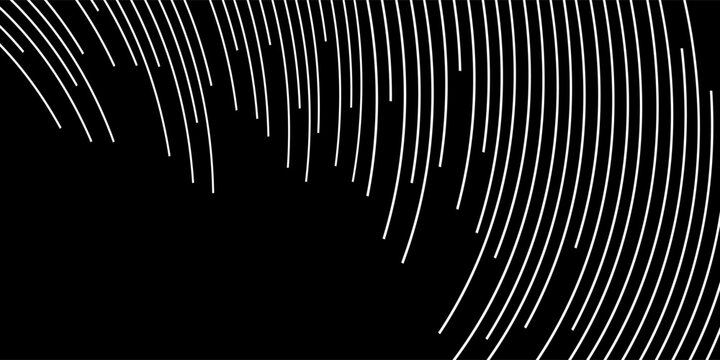 Abstract background with lines. Abstract circular topographic lines. White line pattern. Seamless striped pattern texture. Vector background.