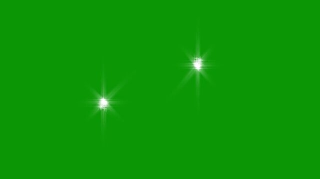 Magic glitter sparkle trail, fairy dust wand glitter stars line transition, glowing magic sparkles, twinkling white stars particles, shining twinkle effect on green screen background. 4K