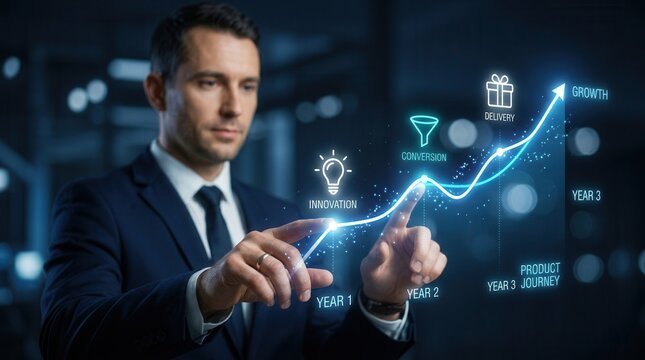The creative thinking and innovation process for new product development stages.