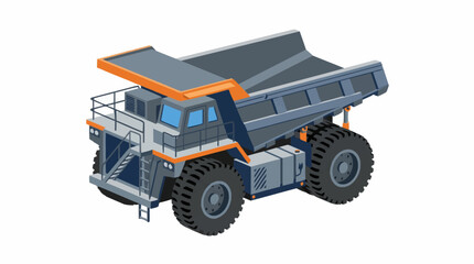 Large Mining Dump Truck Vehicle. © karina