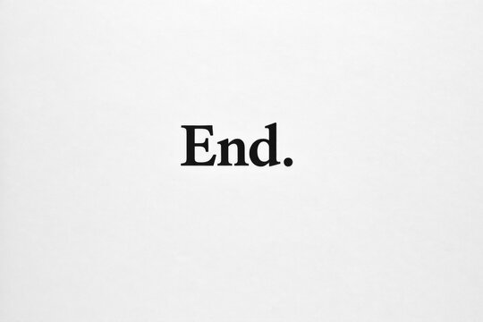 A minimalist photo of a single word on a black background, often used as a design element or in editorial content
