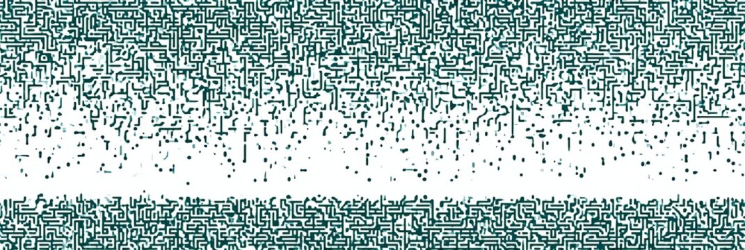 Digital circuit board seamless pattern creating technology background. Abstract network of lines and dots forming a complex technological grid on white
