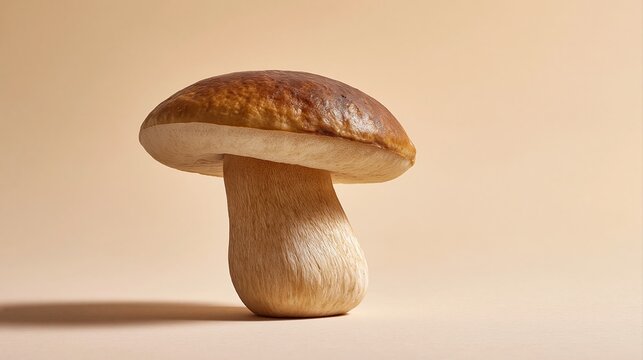 A Cep Mushroom on a Uniform Light