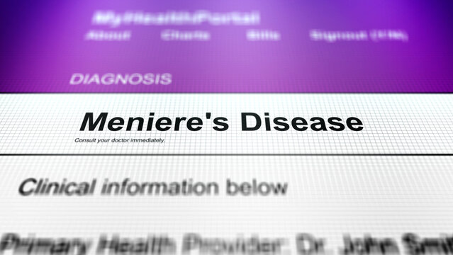  Generic Health Portal with Ear Health Diagnosis - Meniere's Disease