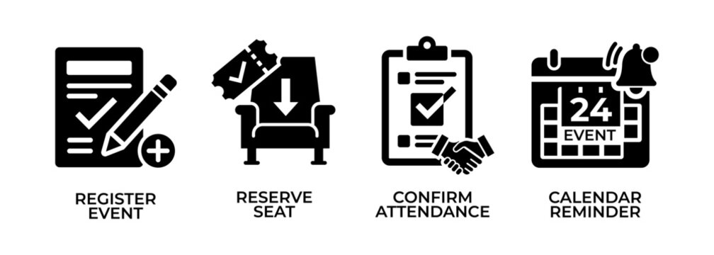Event planning icons