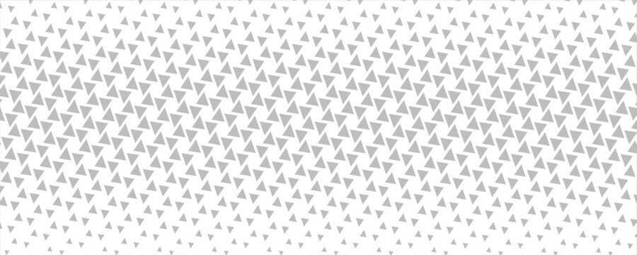 Abstract: Black and white geometric halftone triangle pattern background