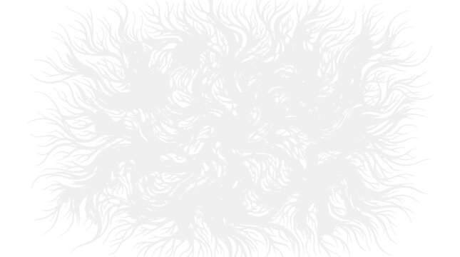 Abstract organic fractal pattern in white, delicate branching organic shapes