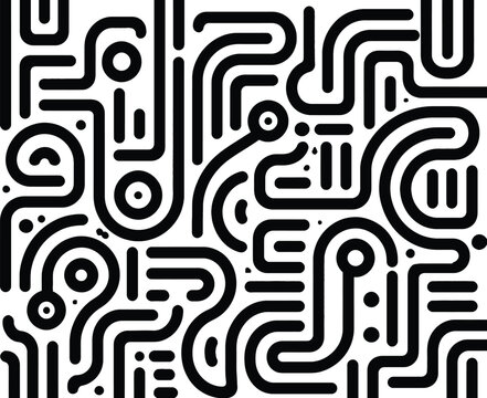 Perfectly seamless pattern vector repeated abstract african texture