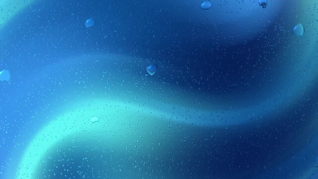 A dark blue animation featuring an abstract background pattern and soft, glowing waves with a dewy texture. Suitable for social media content intros and transitions, presentation videos, stage visuals