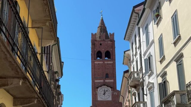 Palazzo dell&rsquo;Arengario in Monza with Historic Civic Palace and Medieval Architecture Exterior