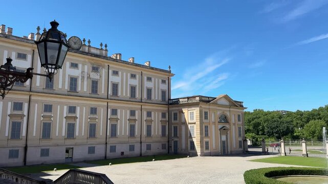 Reggia di Monza in Italy Exterior View with Royal Palace Architecture and Historic Facade