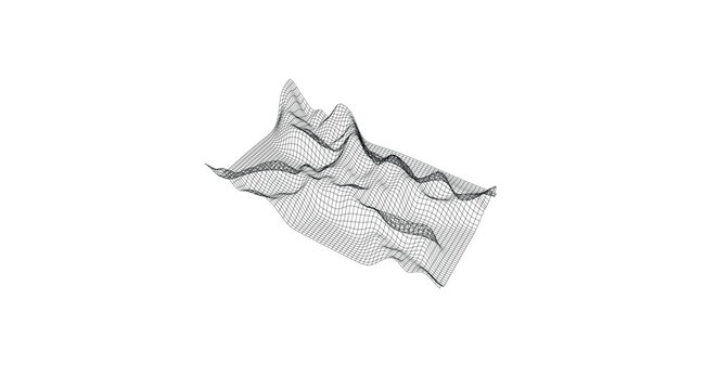 Geometric Pattern Graphic Displaying Mathematical Function Graphs Mesh Calculations Academic Geometry School