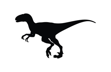 Triceratops dinosaur silhouette, Tyrannosaurus silhouette, T-Rex dinosaur vector illustration, dinosaurs and T-Rex reptiles vector © VectorEliteX