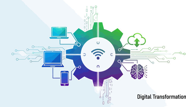 Technology devices connect to cloud computing network infrastructure