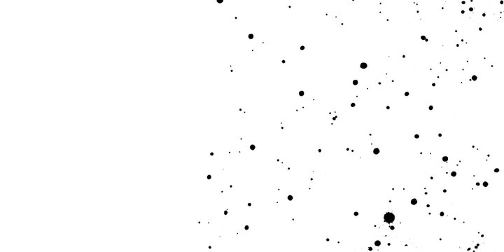 Black ink splatter dots texture pattern