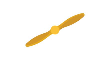 Biplane propeller flat vector illustration on a white background © Nasima