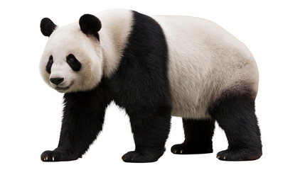 Giant panda bear walking, isolated on transparent background © STUDIOP