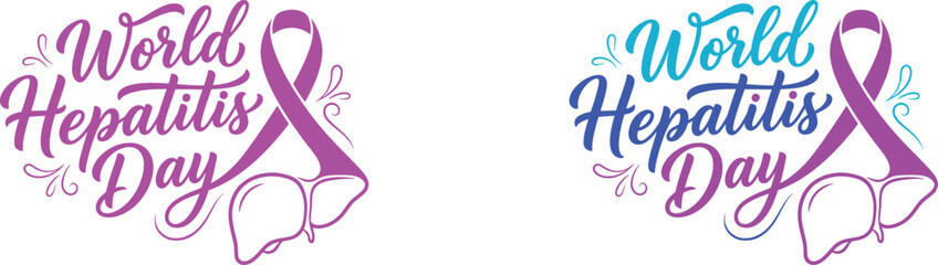 World hepatitis day awareness typography © JG CREATIVES