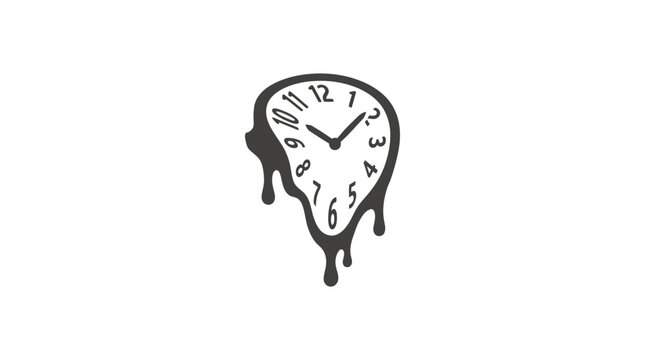 Melting Clock Surrealism Concept - Time Dilation, Distortion, Relativity
