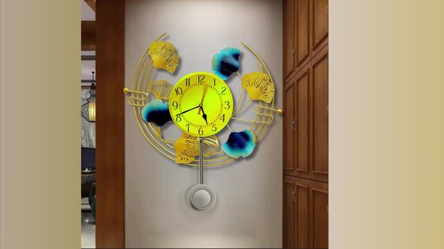 vector wall clock animation