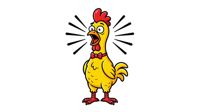 funny cartoon hen