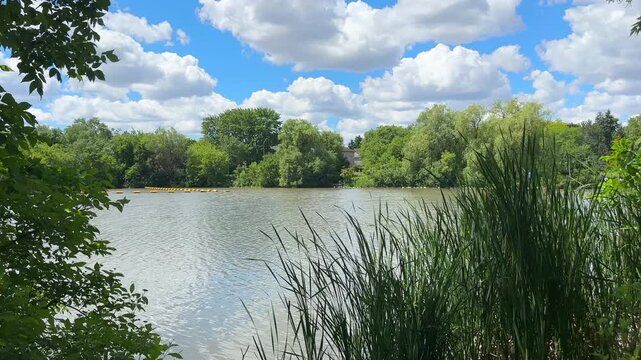 Nature scenics landscape in Ontario public park, Canada