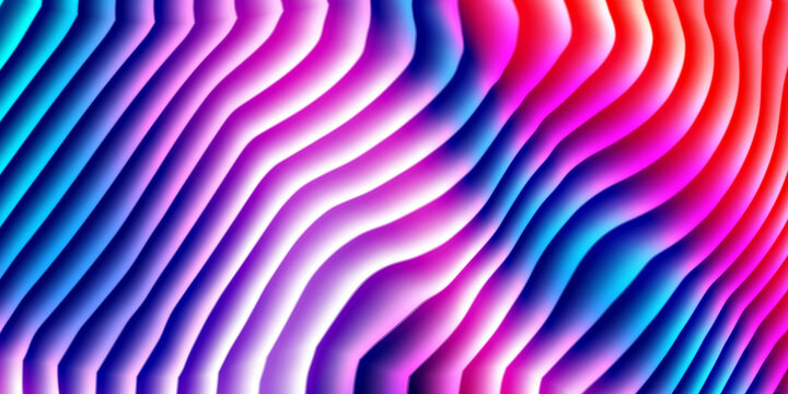 Multicolor wavy line abstract background pattern with abstract, background