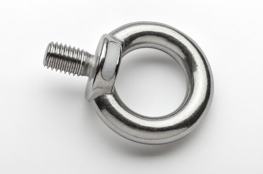 Stainless steel 304 lifting eye bolt with M8 threaded shank. Used for rigging, anchoring, suspension, and lifting loads in marine and industrial applications.