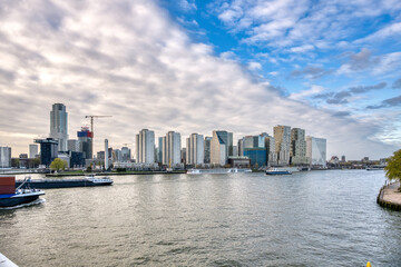 Obraz premium Rotterdam is a major port city in the Dutch province of South Holland.
