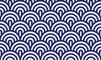 Dragon skin seamless pattern, vector abstract background of reptile or fish scales, also look like roof tiling or architecture element. © Sylverarts