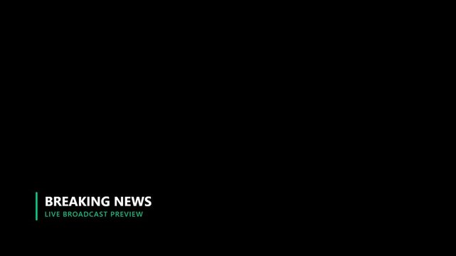Minimalist Line Breaking News Lower Third Motion Graphics