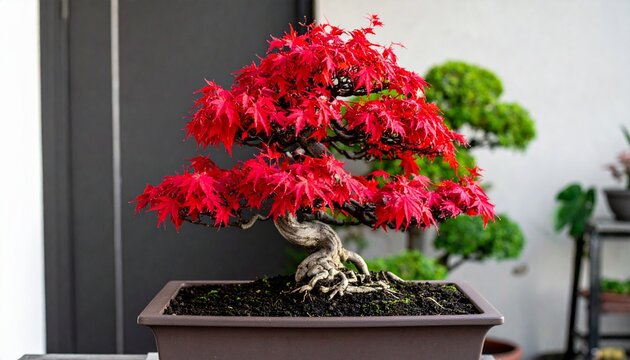 red flower pot