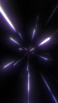 High speed space time continuation rays tracking cosmic travel visual effect backdrop.