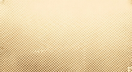 Fototapeta premium Vintage halftone dot pattern texture background in warm sepia and aged ivory tones. Retro newspaper print aesthetic with grainy noise overlay for editorial, poster, and graphic design use.